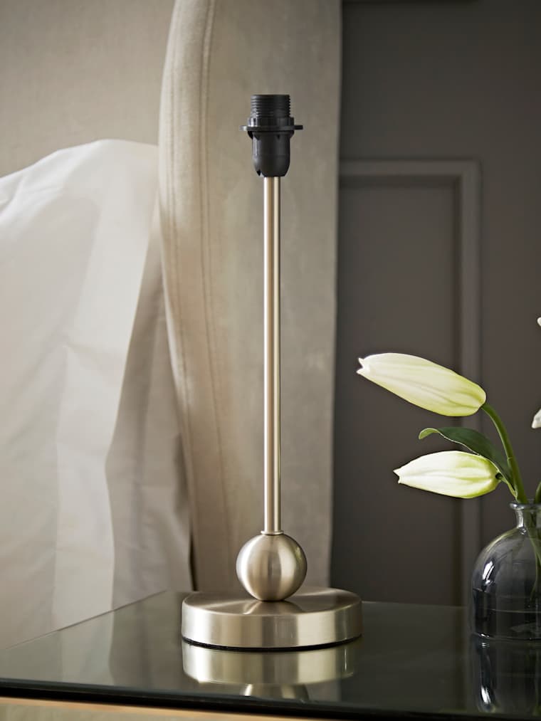 Brushed Chrome Table Lamp