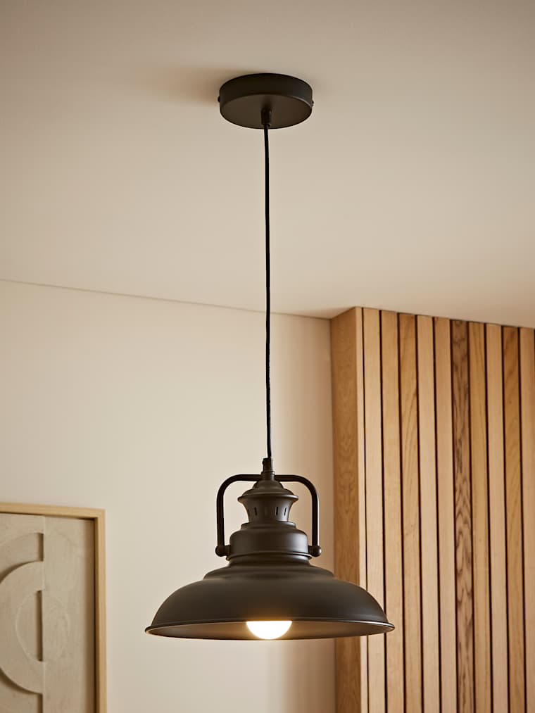 Black Industrial Pendant Ceiling Light
