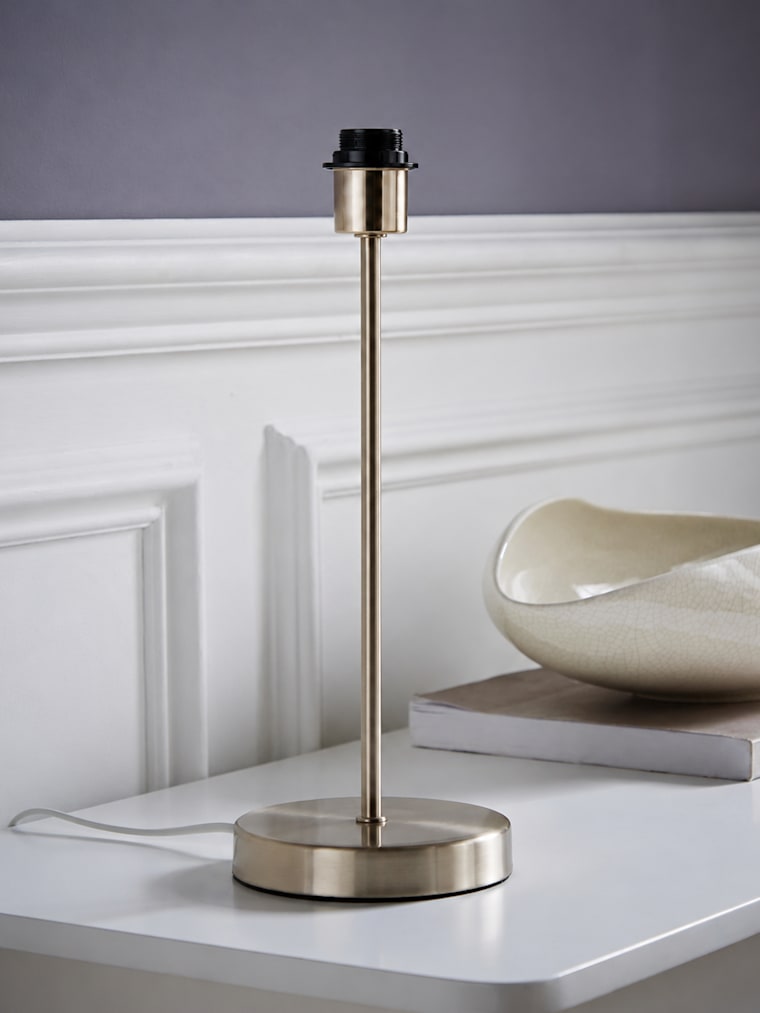 Value Essentials Table Lamp in Brushed Chrome