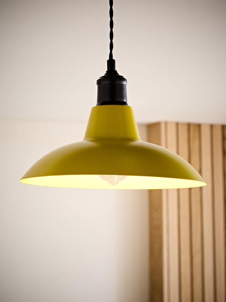Mustard Metal Pendant Shade