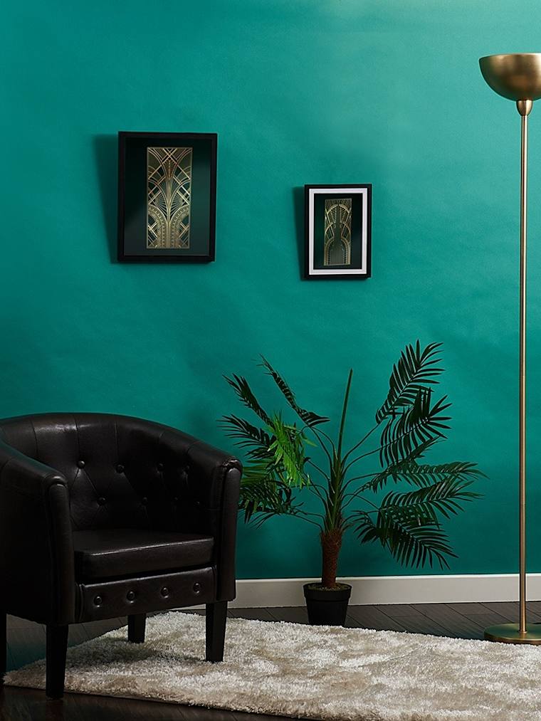 Matte Gold Uplighter Floor Lamp