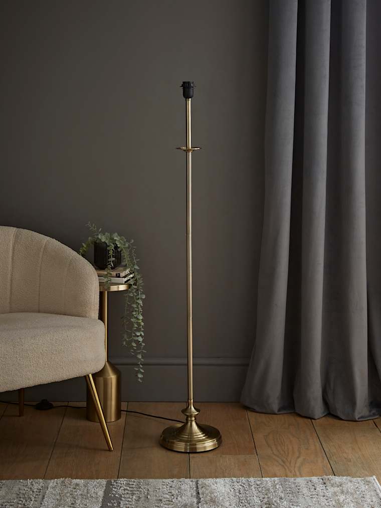 Antique Gold Sconce Floor Lamp