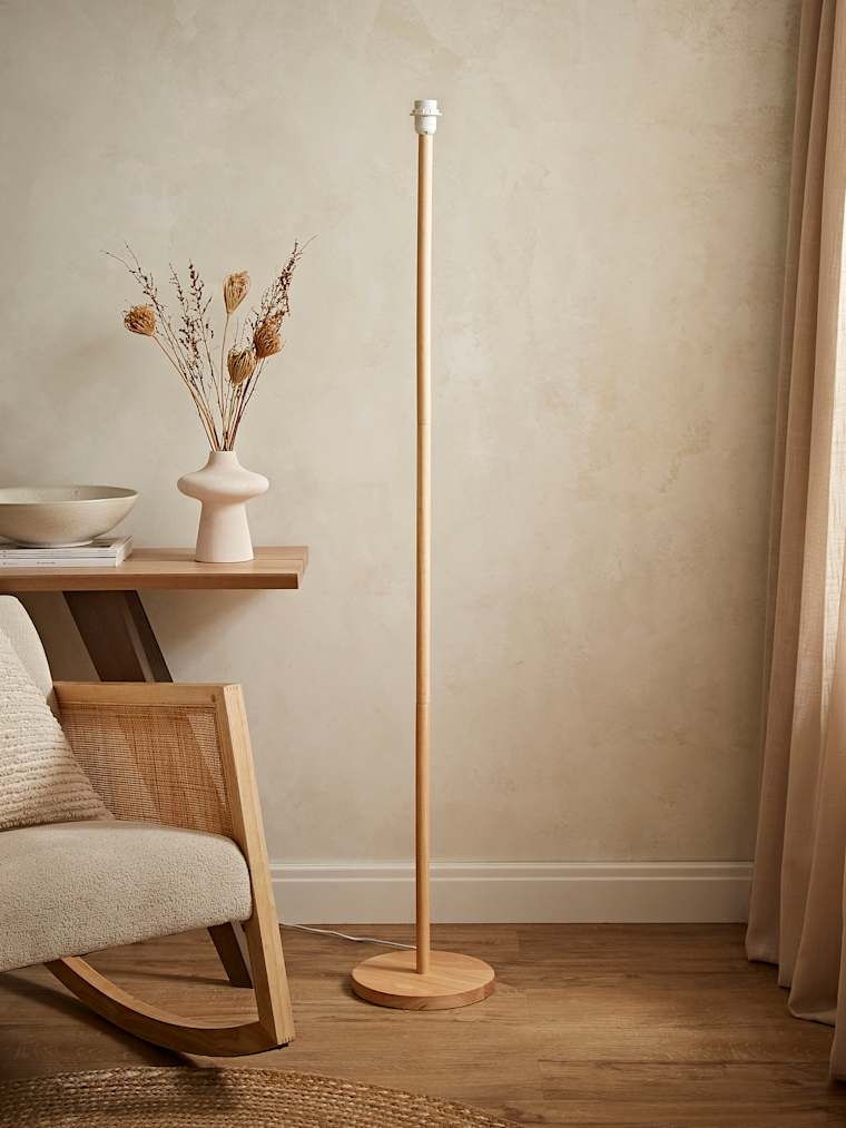 Light Wood Floor Lamp
