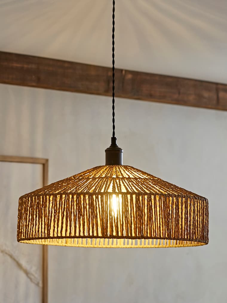 Brown Rattan Pendant Shade