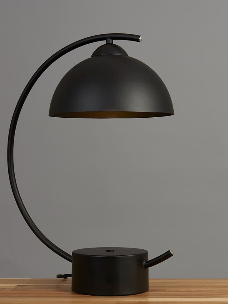 Matte Black Curve Table Lamp