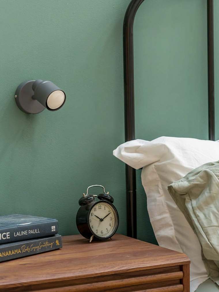 IP44 Matte Grey Single Spotlight