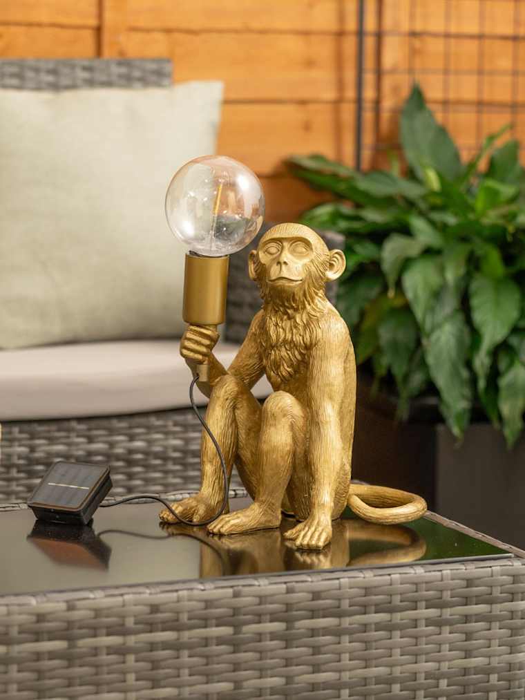 IP44 George Gold Monkey Table Lamp
