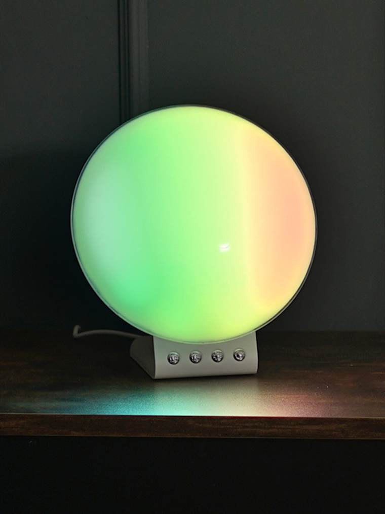 LED Multifunction Sunrise Clock with 2-in-1 Wireless Charging
