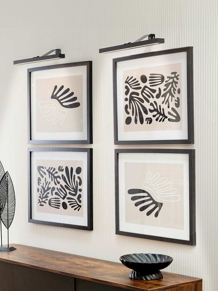 Black Rechargeable LED Wall Light