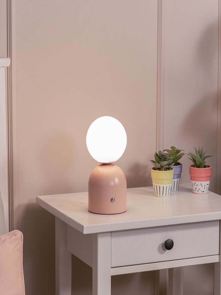 Pink Rechargeable LED Table Lamp