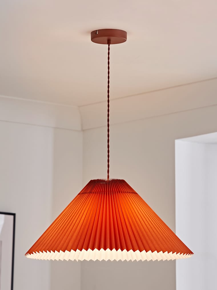 Burnt Orange Pendant Ceiling Light