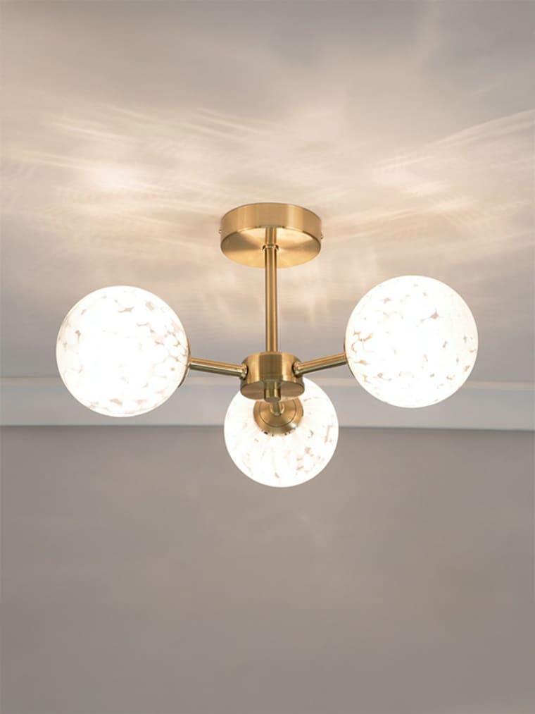 3-Way Confetti Glass Ceiling Light
