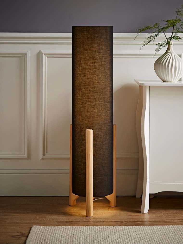 Charcoal Midi Floor Lamp