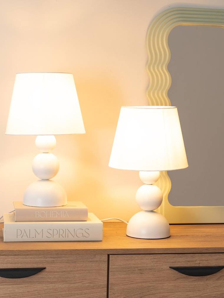 Pair of Cream Touch Table Lamps