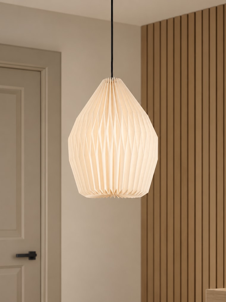 Teardrop White Paper Easy Fit Shade