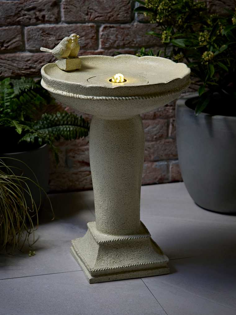 IP44 Bird Bath Solar Water Feature