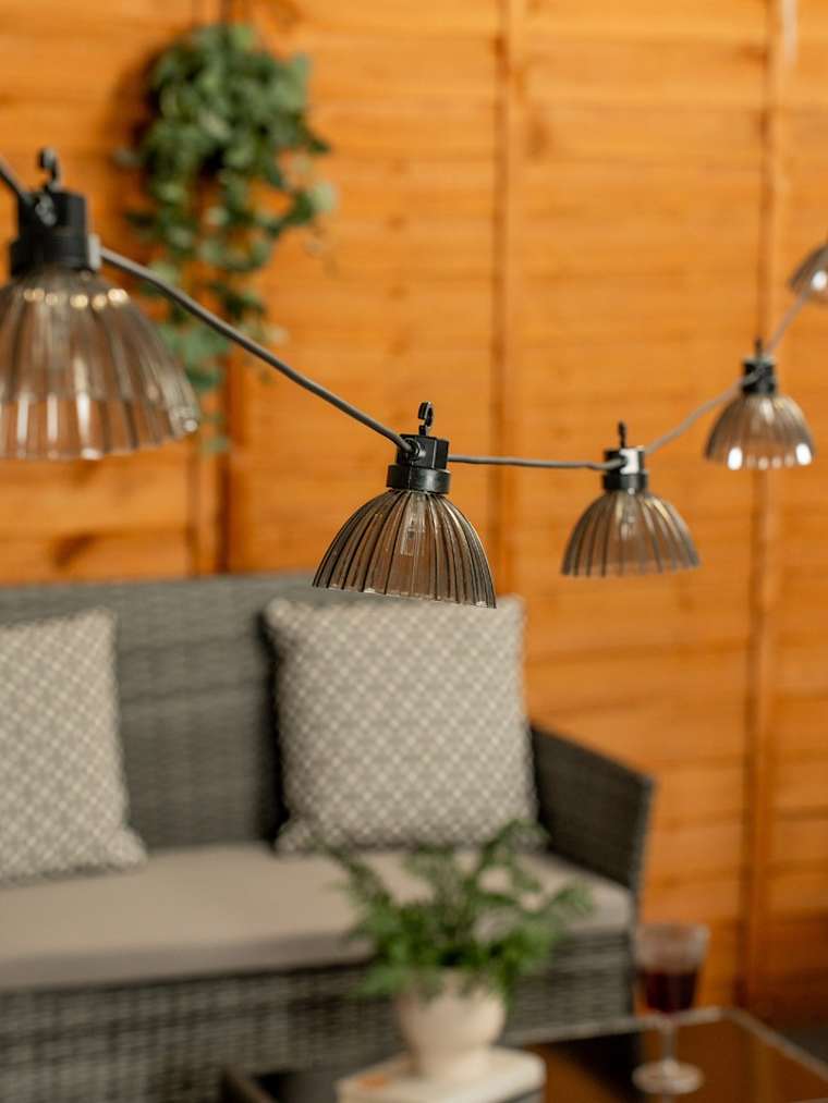 Outdoor Battery Powered Smoked String Lights