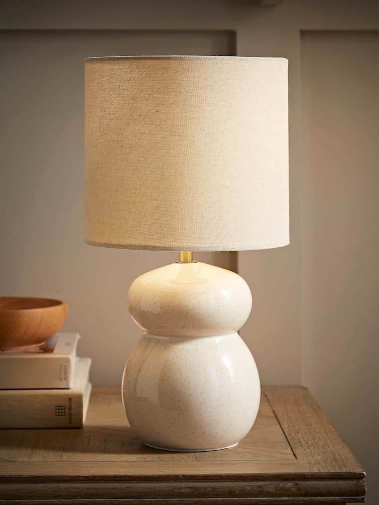 Beige Glaze Ceramic Table Lamp
