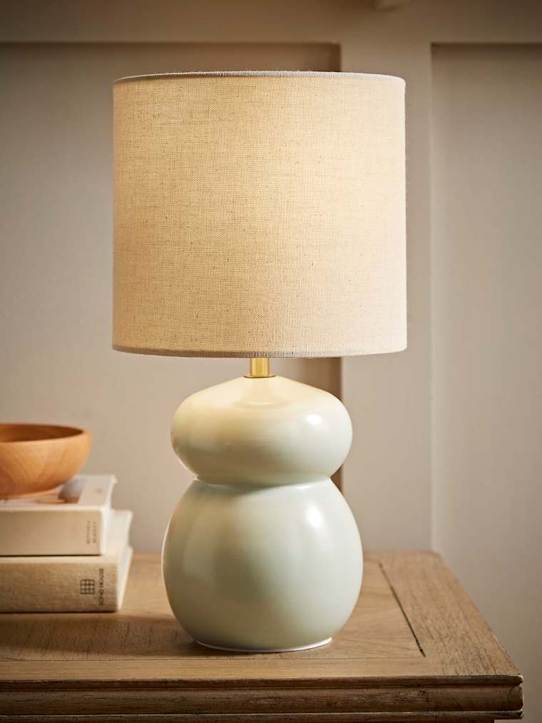 Blue Glaze Ceramic Table Lamp