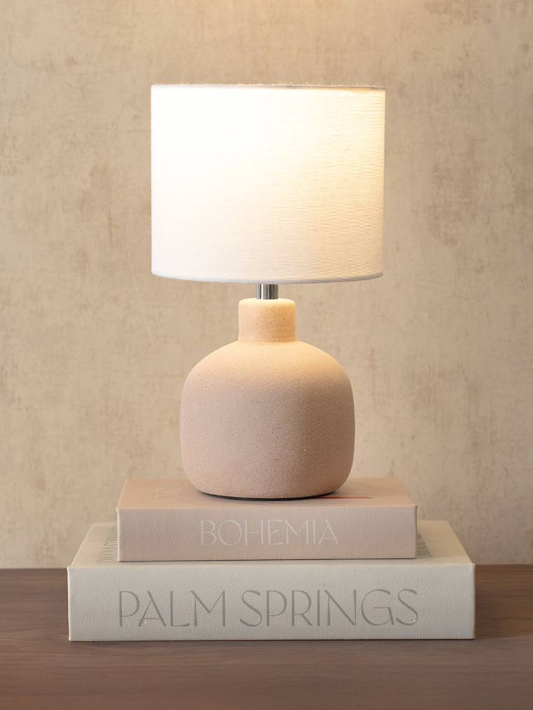 Hand-Finished Natural Colour Sandblast Table Lamp