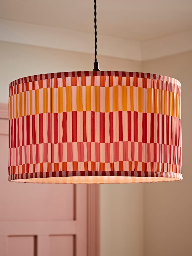 Large Multicoloured Stripe Easy Fit Shade