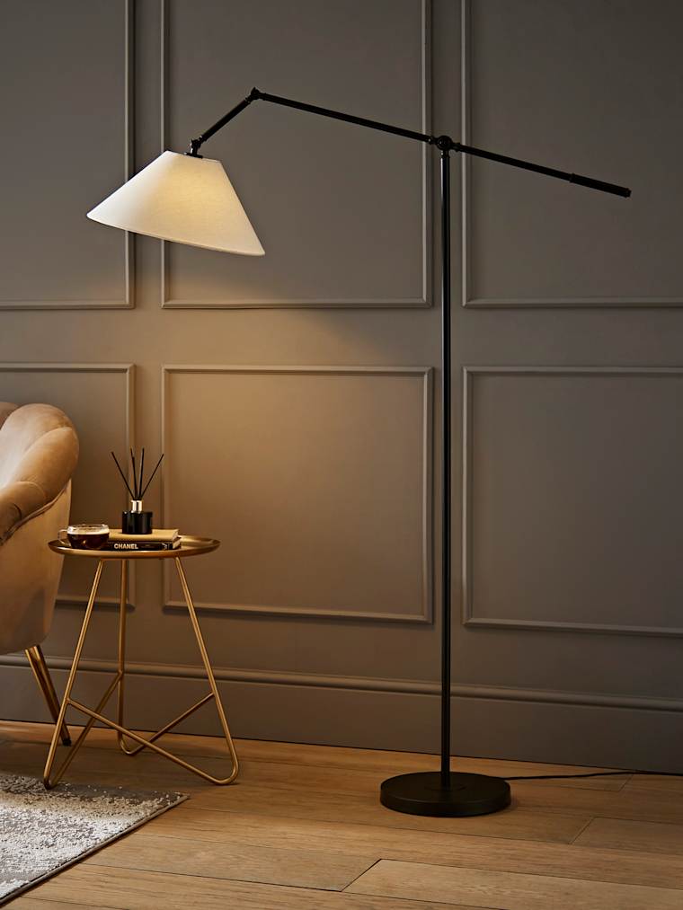 Matte Black Adjustable Floor Lamp