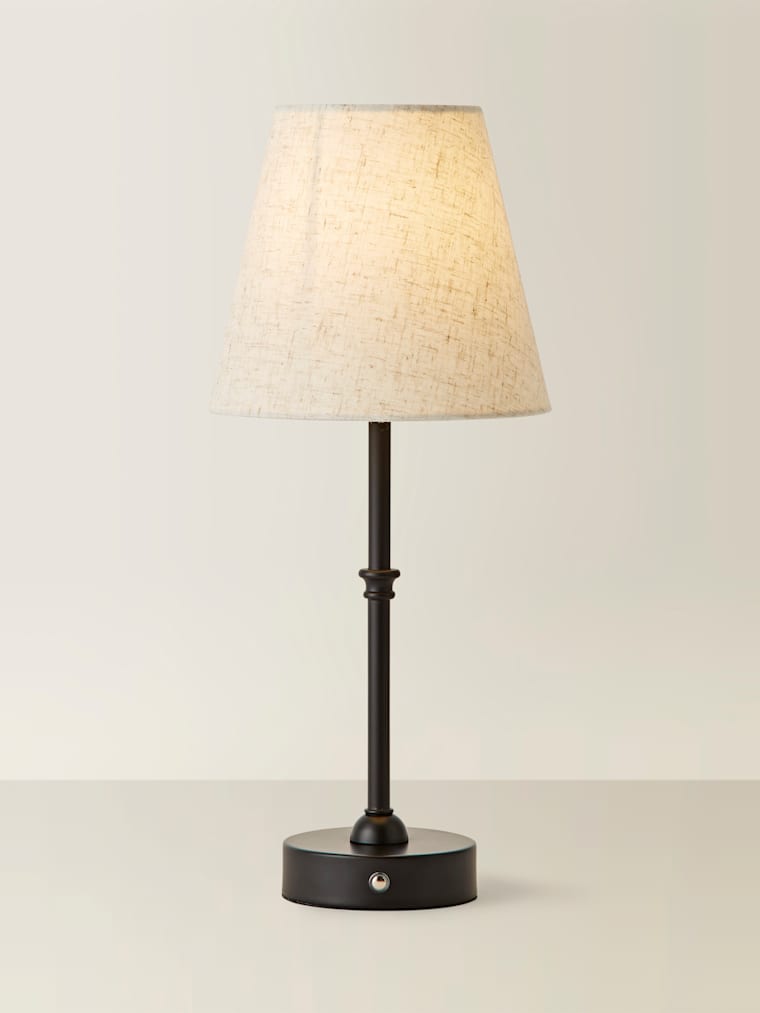 Black Rechargeable Table Lamp