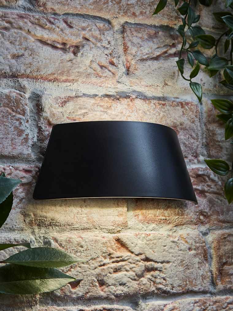 Curved Outdoor LED Up and Down Wall Light