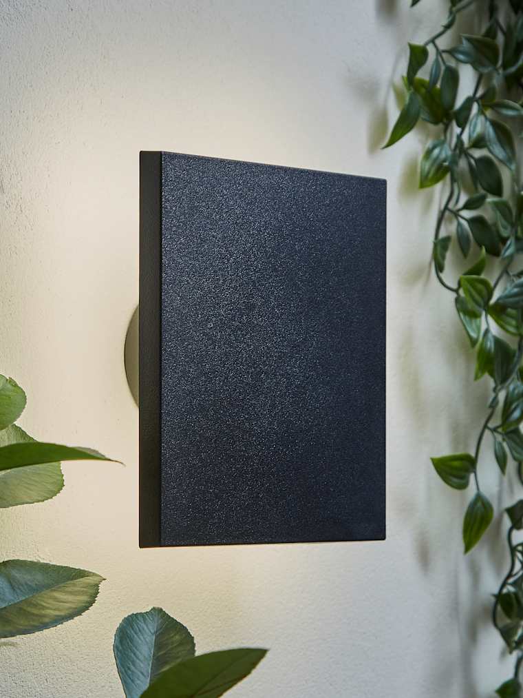 Outdoor Square Backlit LED Wall Light