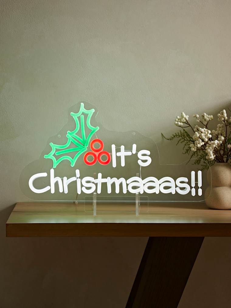 It's ChristmAAas Neon Effect Sign
