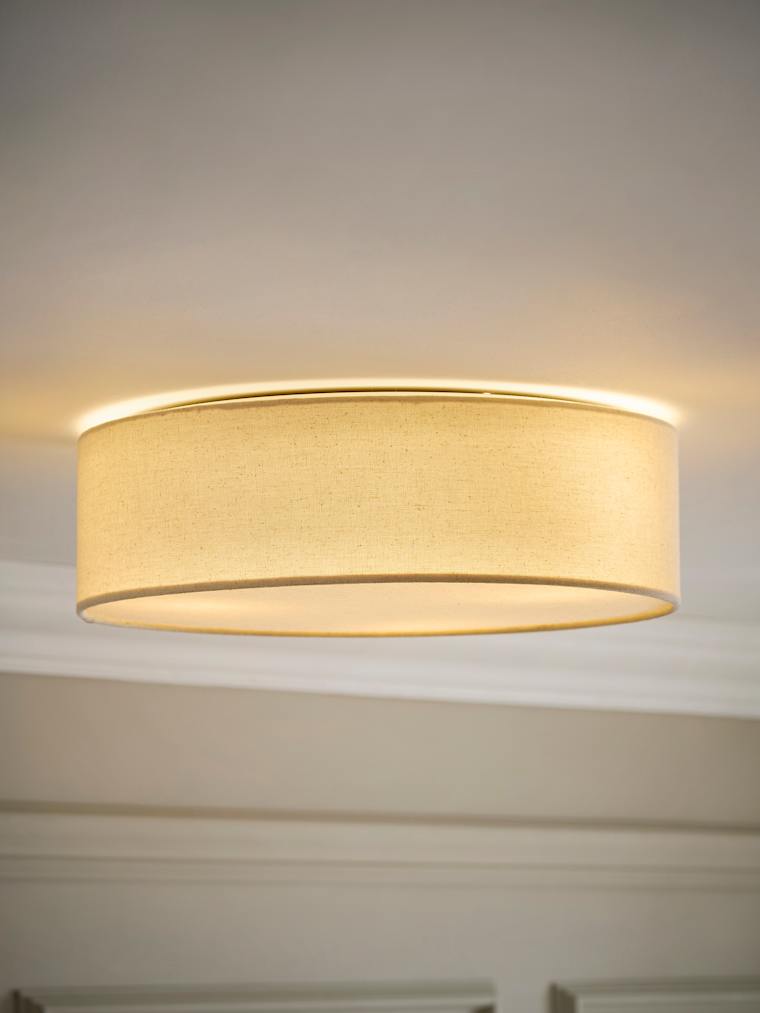 Linen Flush Diffuser Ceiling Light