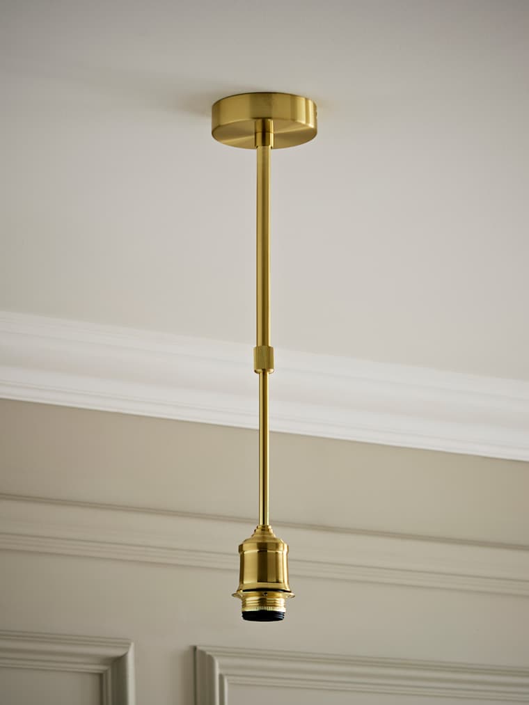 Brushed Gold Adjustable Drop Ceiling Lampholder