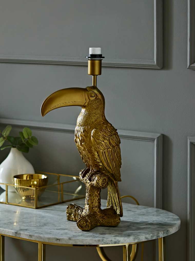 Brushed Bronze Toucan Table Lamp Base